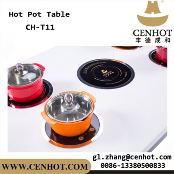 CENHOT Commercial Customized Restaurant Dining Table Indoor Hot Pot Table 