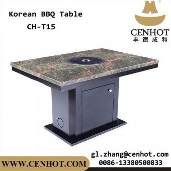 CENHOT Hot Selling Restaurant Korean BBQ Tables With BBQ Grills