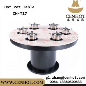 Shabu Shabu Restaurant Dining Tables Induction Cookers Built-in The Hotpot Tables