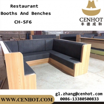 CENHOT Wooden Circular Restaurant Booths And Couches Seating