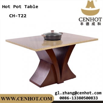 CENHOT Custome Hot Pot Table With 1 Big Induction Cooker