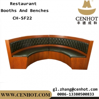 CENHOT Wooden Half Circle Booths For Restaurant Suppliers China CH-SF22 