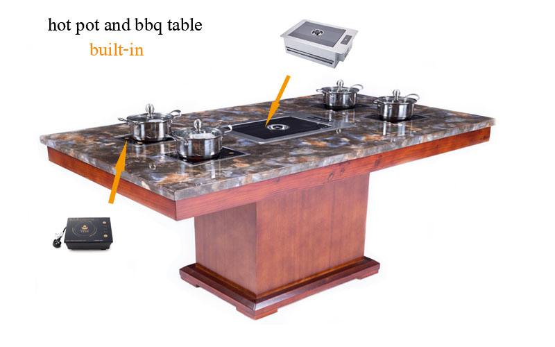Korean Barbucue Grill Table, Dining Table With Built In Grill Restaurant