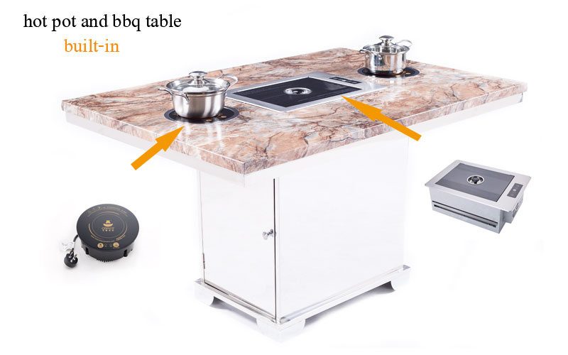 Korean BBQ Table Hot Pot Table Equipment Manufacturer