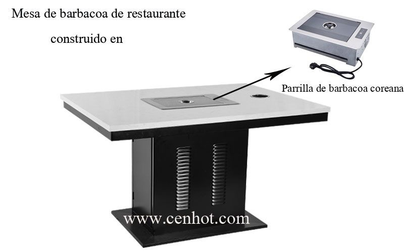 CENHOT alta calidad Mesas de barbacoa de restaurante De China efecto CH-T27