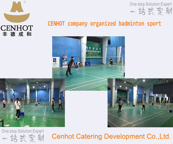 CENHOT company organized badminton sport