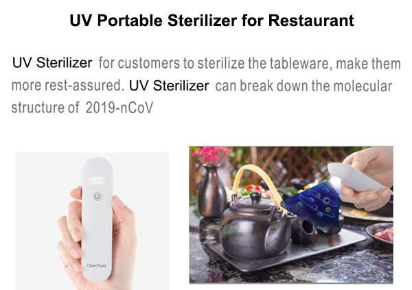 UV Portable Sterilizer for Restaurant - CENHOT