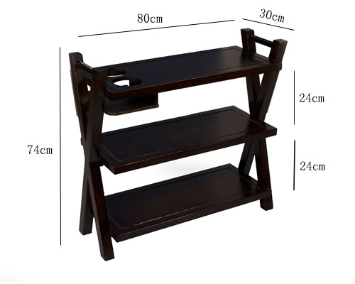 CENHOT Commercial Service Cart For Restaurant With Three-Shelf size