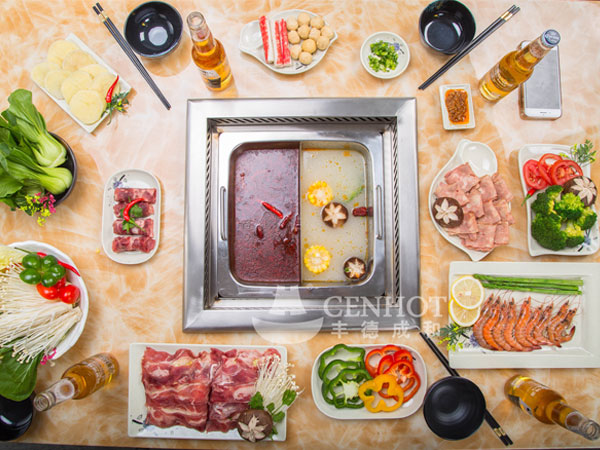 Chinese hot pot with divided - CENHOT Chinese hot pot with divided - CENHOT