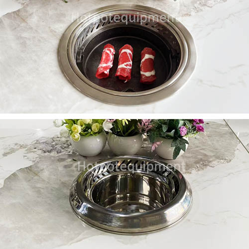 smokeless single bbq grill and hotpot