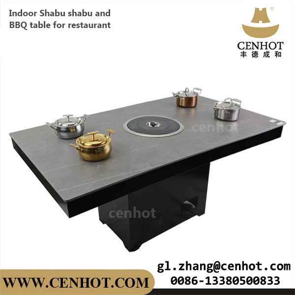 hot pot and BBQ table hot pot and BBQ table