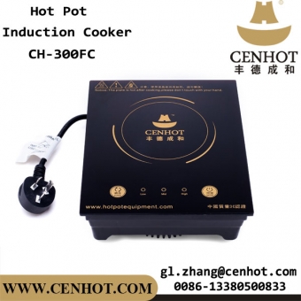 CENHOT Restaurant Commercial Electric Square Hotpot Induction Cooker 2000W