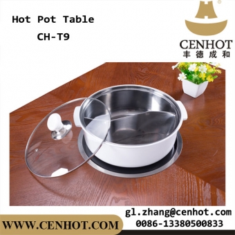CENHOT Hot-sale Wooden Tabletop Hot-pot Table For Restaurant 