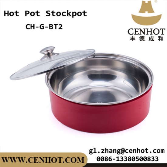 CENHOT Square Yuan Yang Heavy Bottom Stock Pot For Restaurant