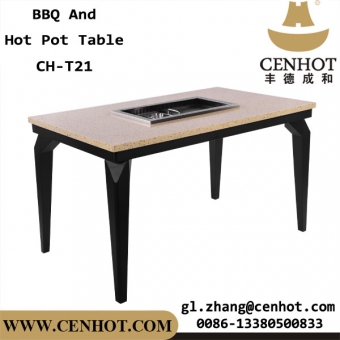 CENHOT Korean BBQ And Hot Pot Tables For Restaurant China