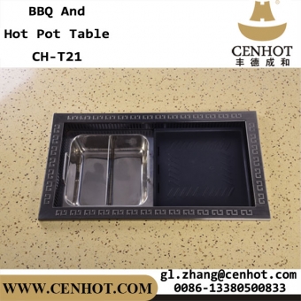 CENHOT Korean BBQ And Hot Pot Tables For Restaurant For Sale 