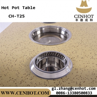 CENHOT Smoke-free Hot Pot Table With Purifier Manufacturers 