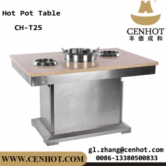  CENHOT Restaurant No Smoke Hot Pot Tables For Sale China