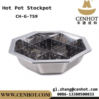 CENHOT Stainless Steel Hot Pot Cookware 9 Tiers For Restaurant