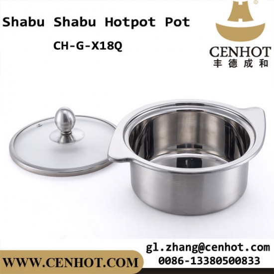 CENHOT Restaurant Shabu Shabu Small Hot Pot Pots Stainless Steel  Manufacturers