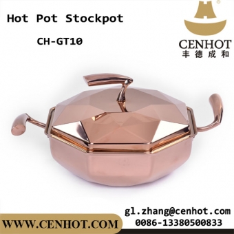 CENHOT Stainless Steel Hot Pot Soup Stock Pots With Special Handles