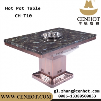 CENHOT Quality Square Restaurant Hot Pot Tables For Sale China