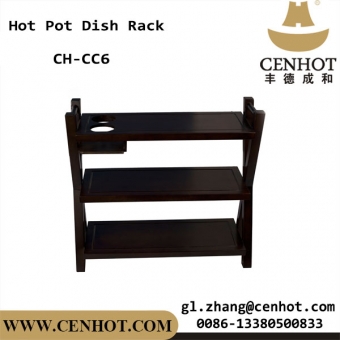 CENHOT Commercial Service Cart For Restaurant With Three-Shelf 