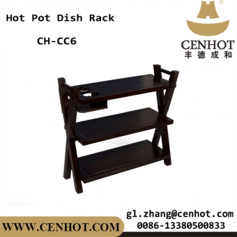 CENHOT Wooden Commercial Carts,Commercial Serving Cart For Restaurant