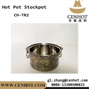 CENHOT Stainless Steel Stock Pot For Shabu Shabu Hot Pot 