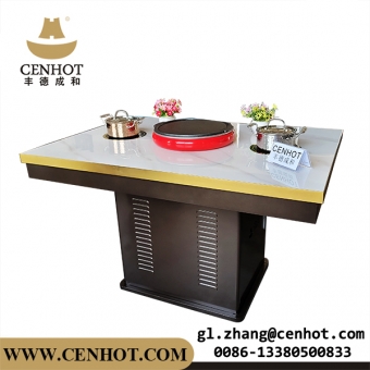 hot pot table and bbq table