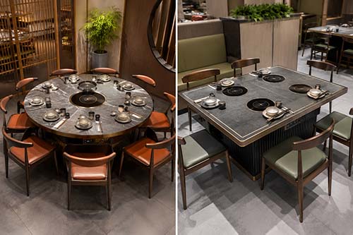 How to Choose Between Round and Square Hot Pot Tables