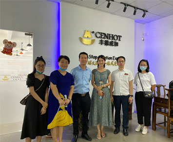 Indonesian customer visited CENHOT company for seeing hot pot & bbq equipment