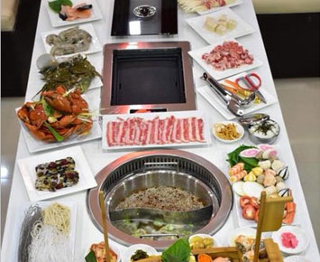The project of smokeless hot pot and bbq equipment in Philippines --- CENHOT
